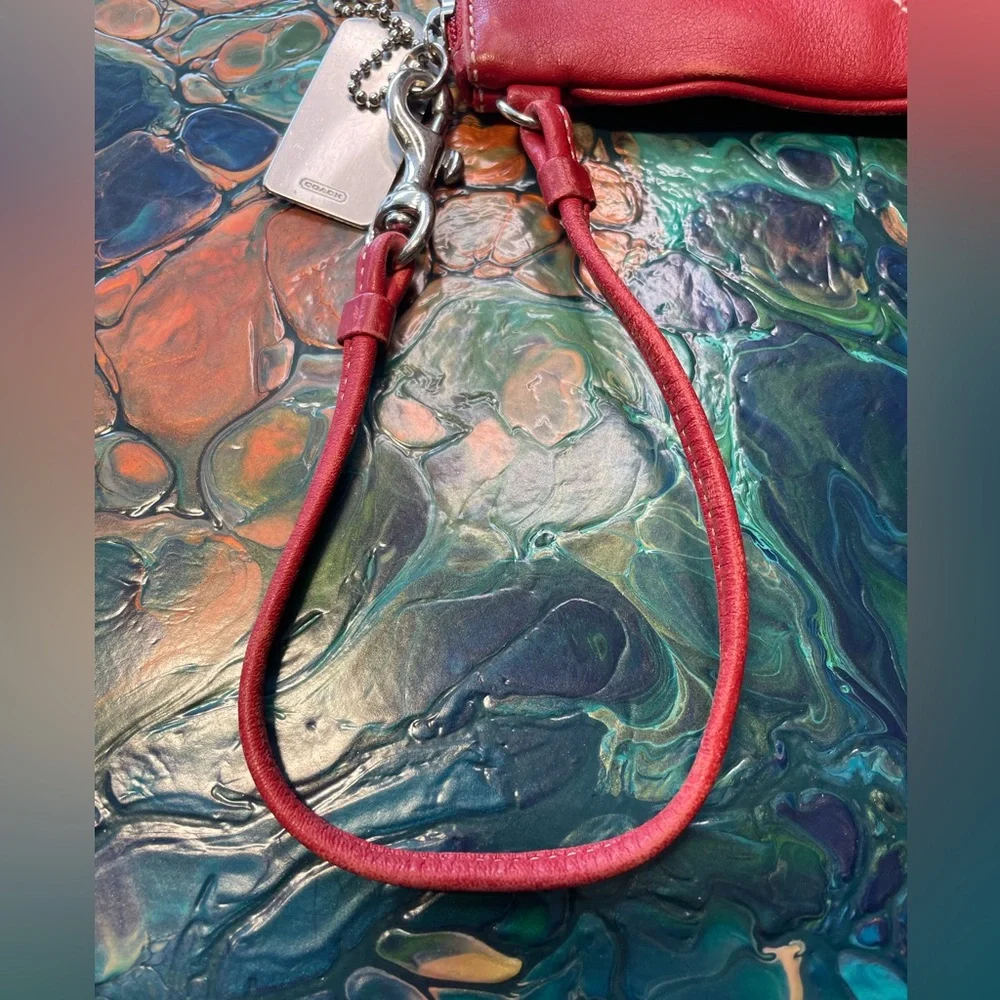 Coach RED wristlet - Picture 9 of 10
